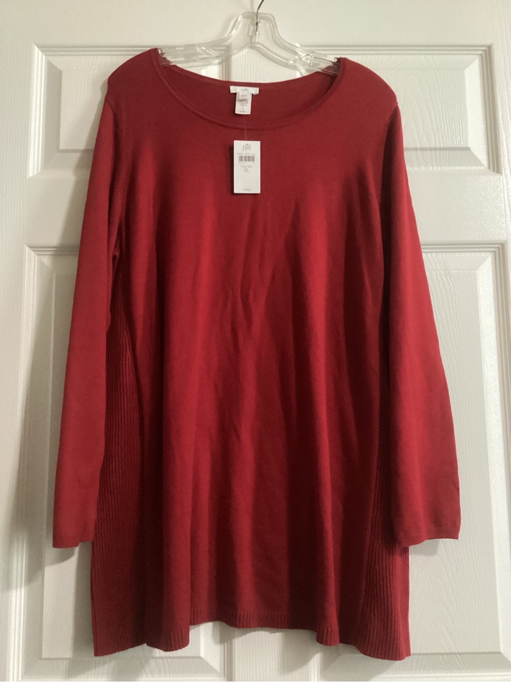 J. Jill True Red Knit Tunic